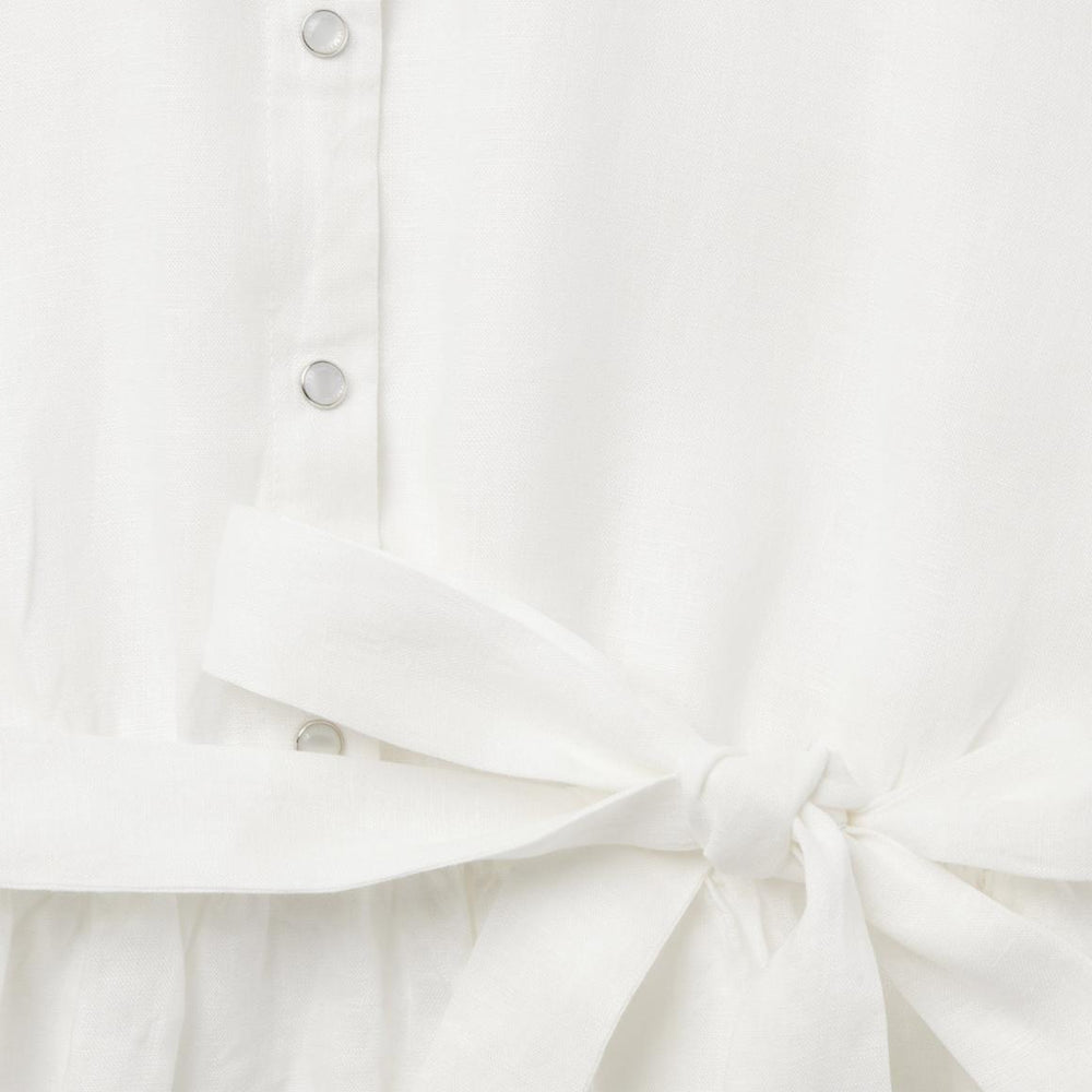 White Linen Shirt Dress White | Women Stetson Shirt Dresses