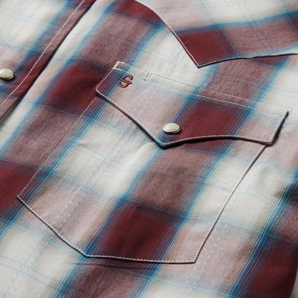 Wine Plaid Shirt Wine | Men Stetson Western Shirts